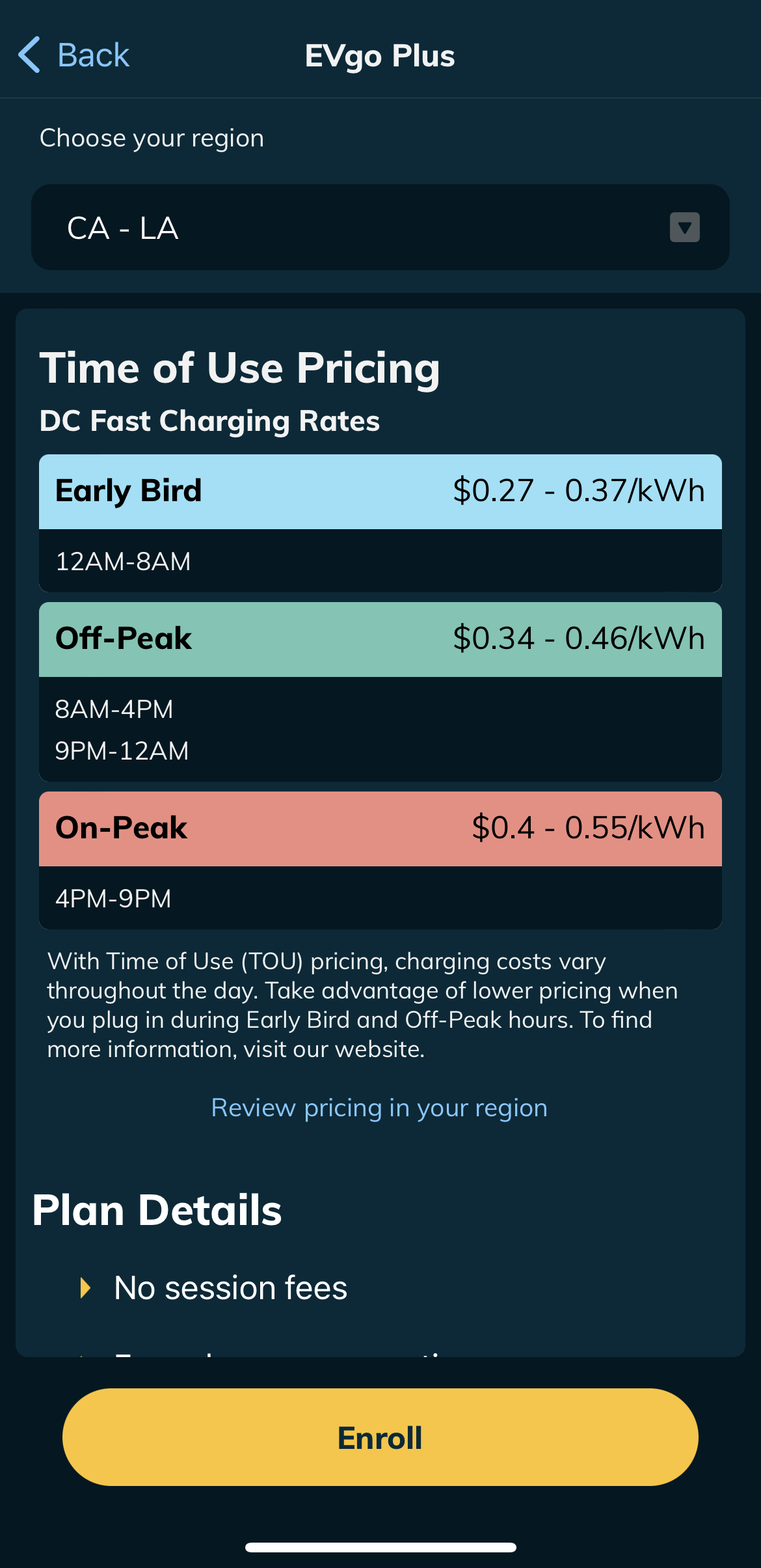 Evgo pricing deals